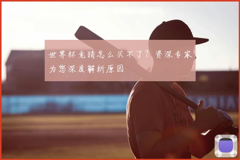 世界杯竞猜怎么买不了？资深专家为您深度解析原因